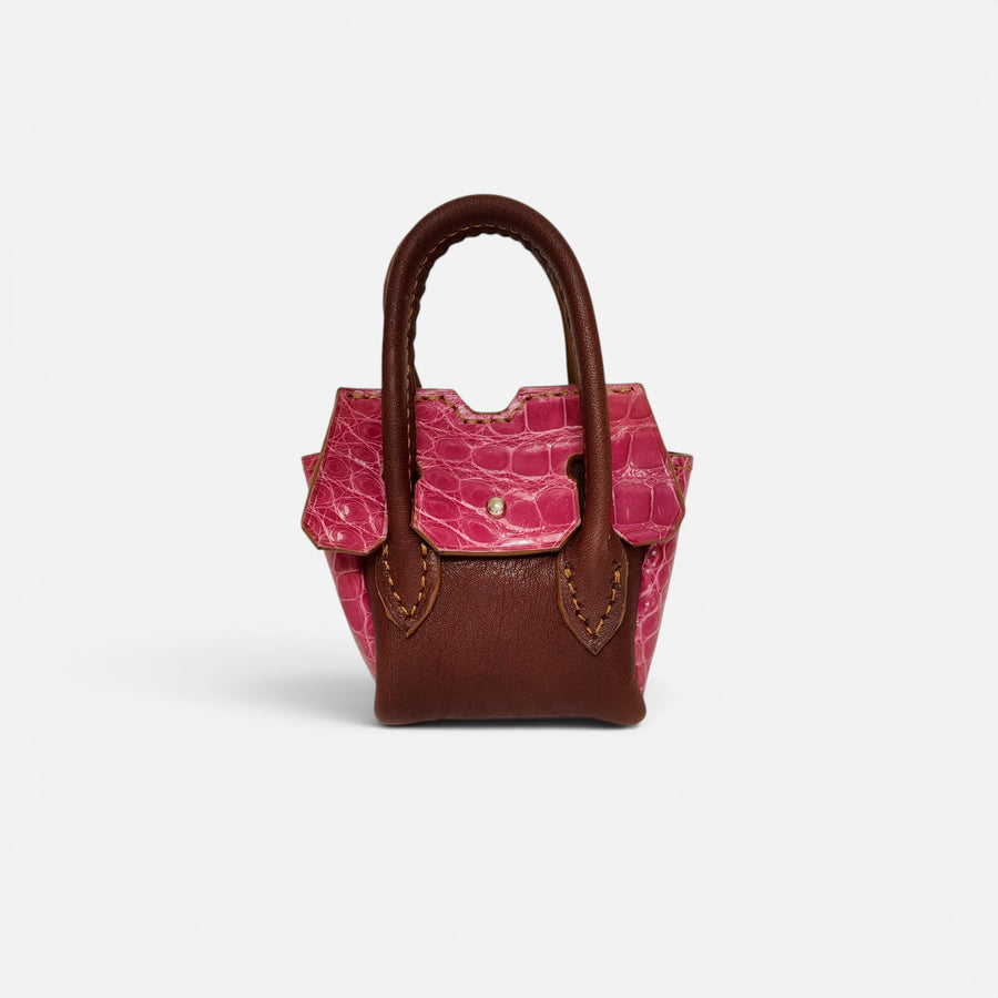 Mini sac MRLM — Alligator Fuchsia