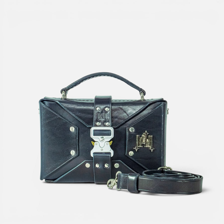 Sac DILI Bleu Marine en cuir pleine fleur, MRLM