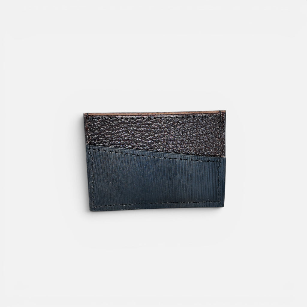Porte-cartes bicolore — Vachette tannage végétal & minéral