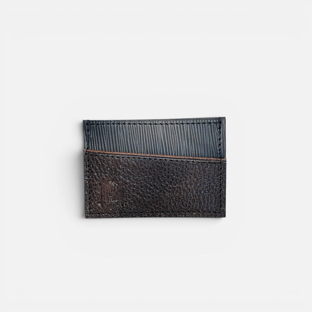 Porte-cartes bicolore — Vachette tannage minéral  & végétal
