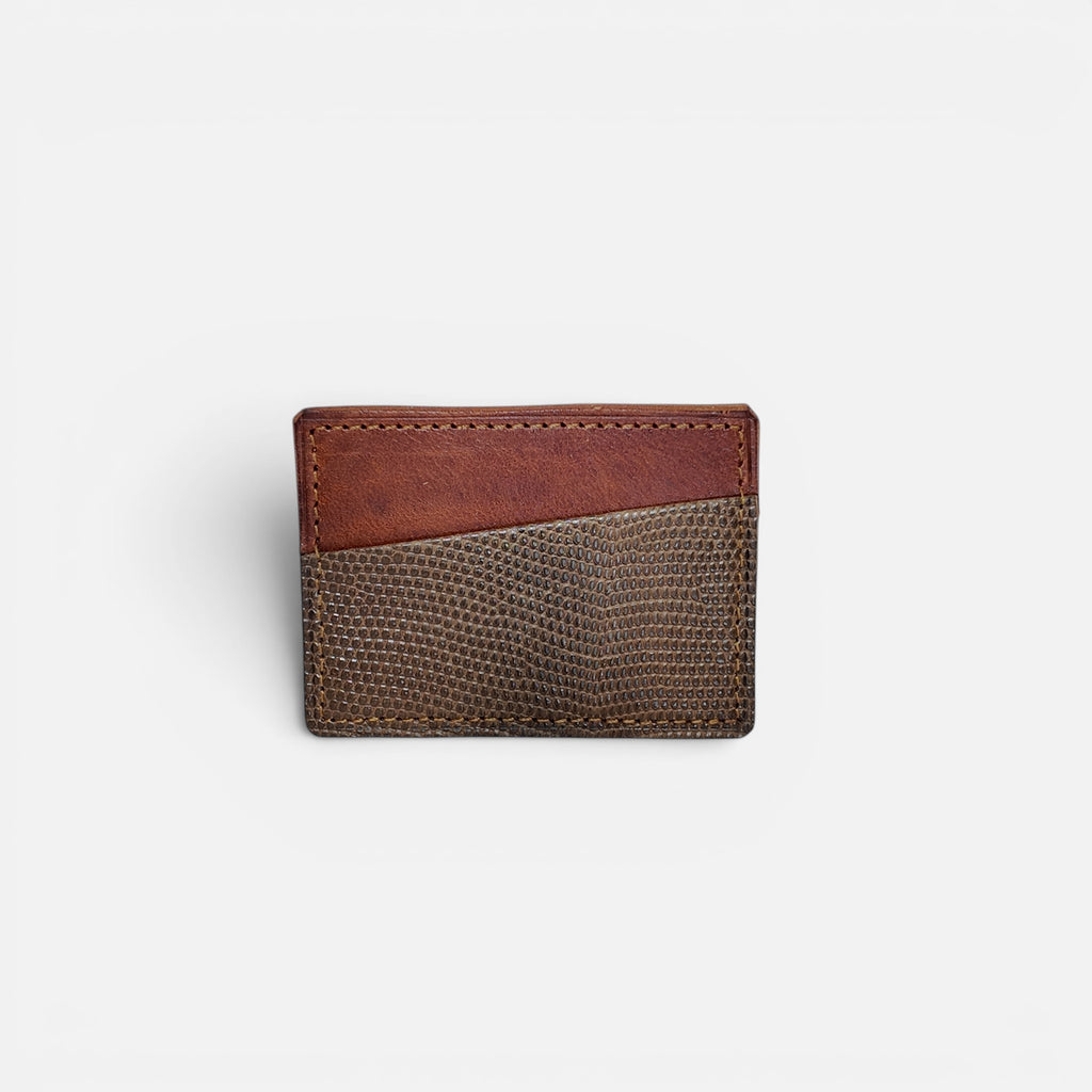 Porte-cartes bicolore — Vachette & Lézard