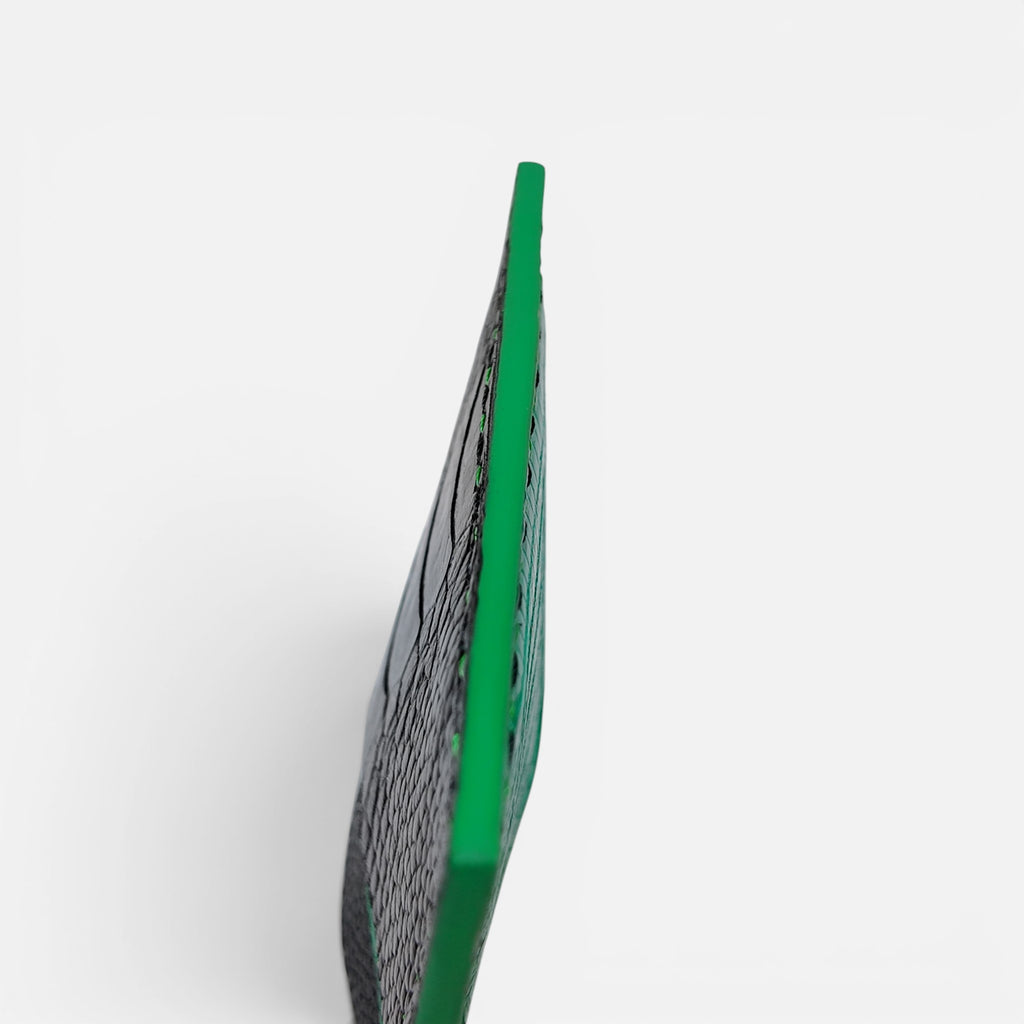 Porte-cartes tricolore — Vachette, Lézard & Patte d'Autruche