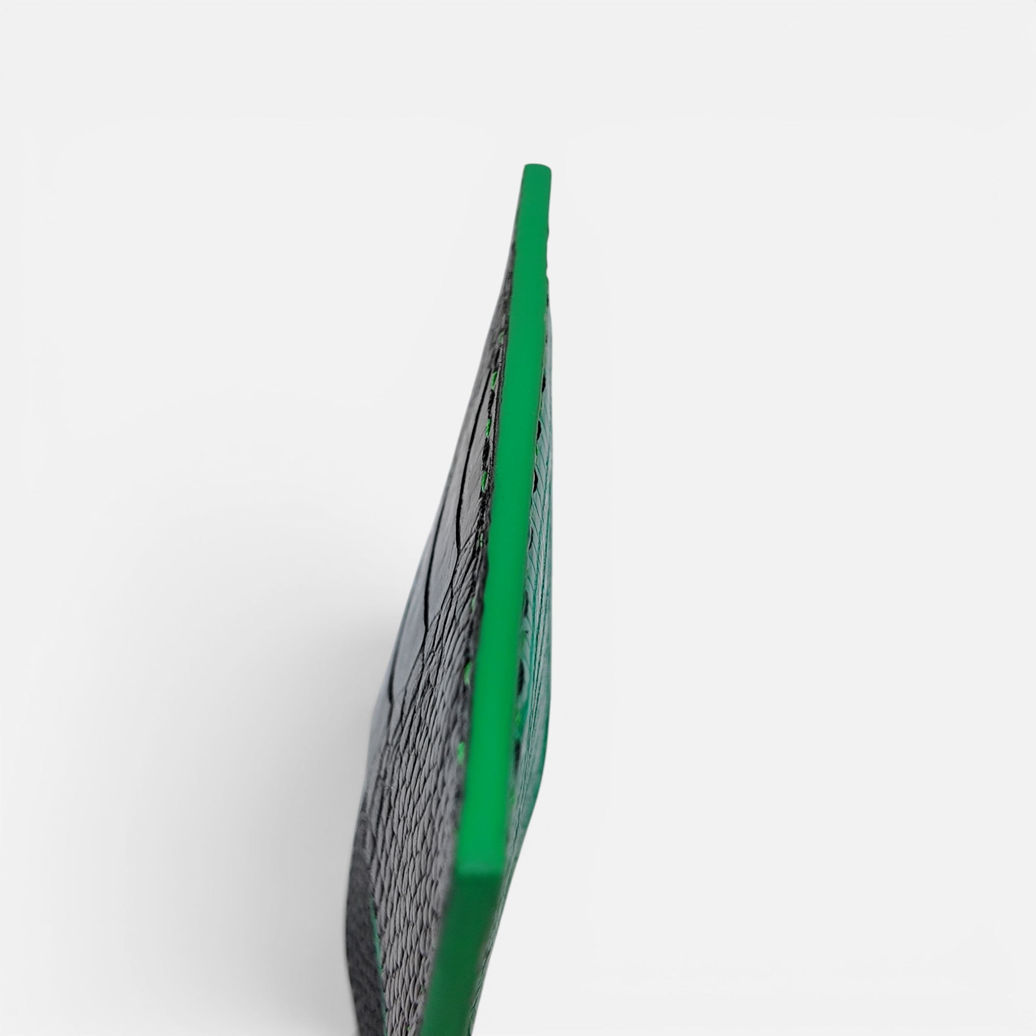 Porte-cartes tricolore — Vachette, Lézard & Patte d'Autruche
