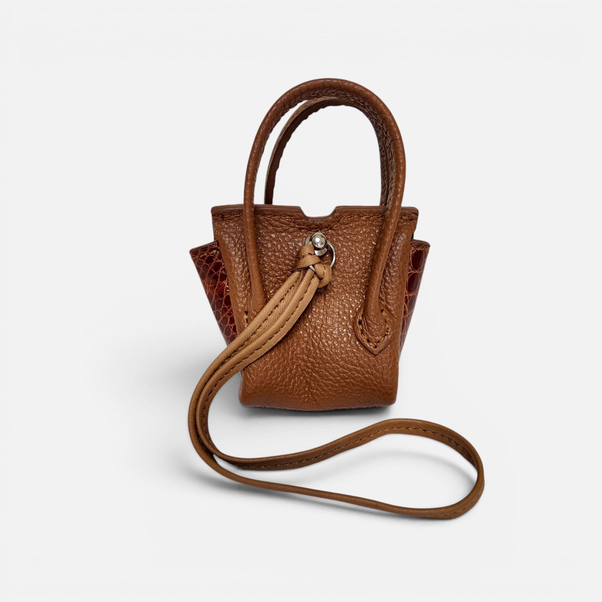 Charmbag MRLM — Alligator Cognac