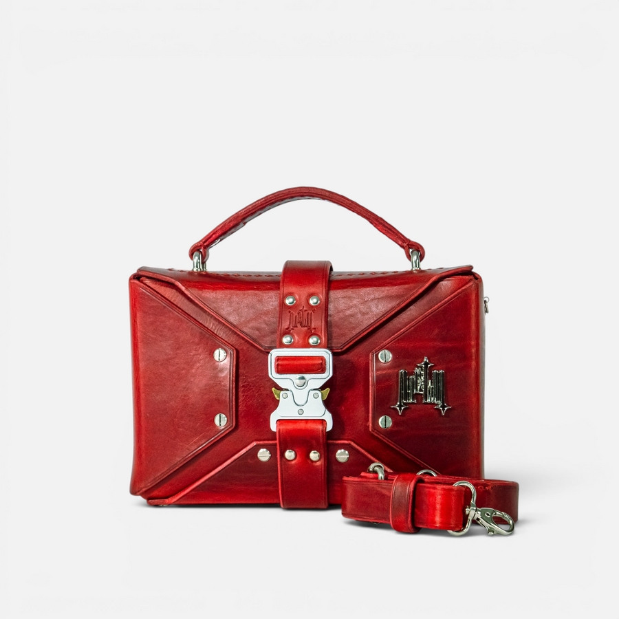 Sac DILI Rouge en cuir pleine fleur, MRLM