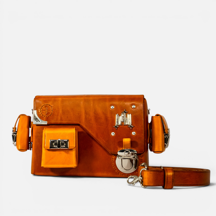 Sac DOSI en cuir pleine fleur marron, tannage végétal, MRLM